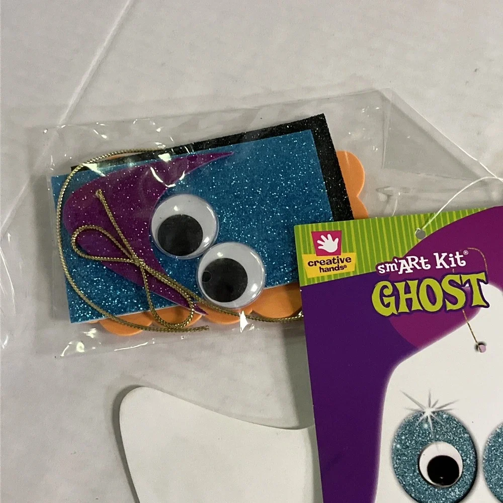 Vintage Fibre Craft Creative Hands smart Kit Make a Pumpkin Ghost 2007 NOS